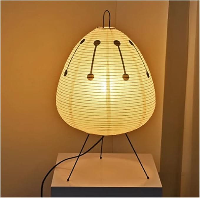 LumiRice – Lampe de table élégante en papier de riz au design japonais