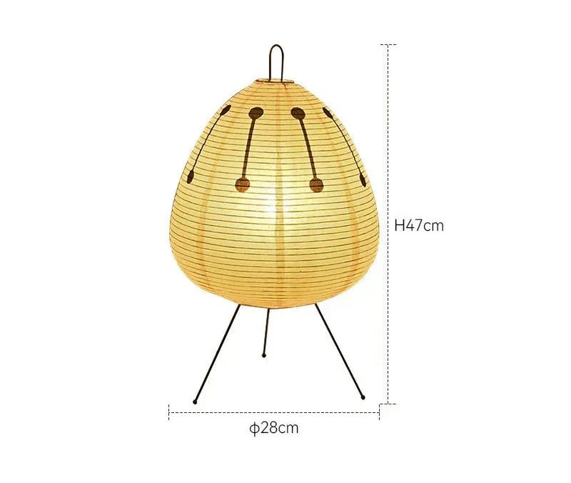 LumiRice – Elegant table lamp made of rice paper in Japanese design