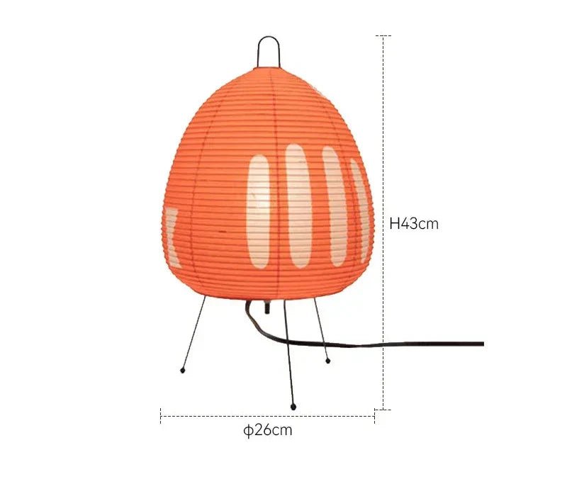 LumiRice – Elegant table lamp made of rice paper in Japanese design