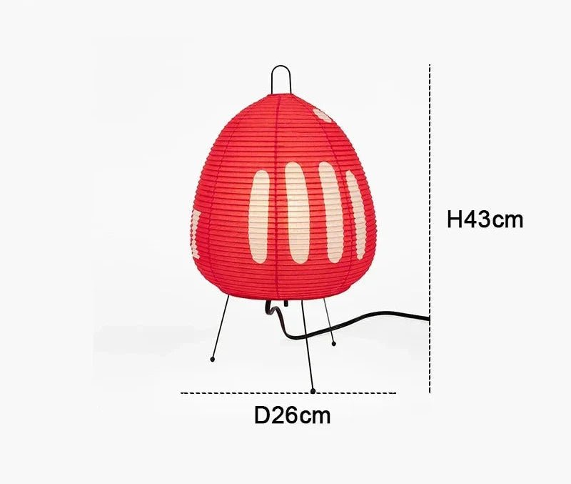 LumiRice – Elegant table lamp made of rice paper in Japanese design