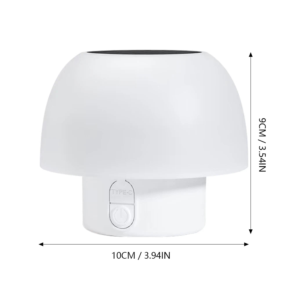 SOLARAURA – Portable solar table lamp with 4 modes & IP64 protection for outdoor use and camping