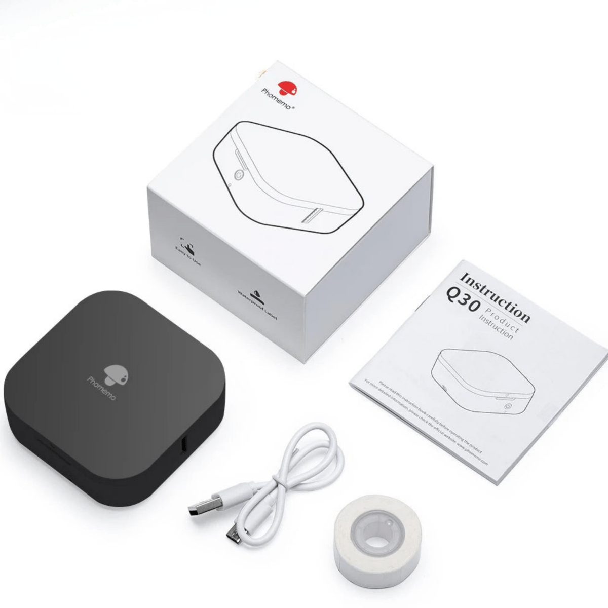 PRINTSYNC – Imprimante d'étiquettes thermique Bluetooth portable avec batterie rechargeable