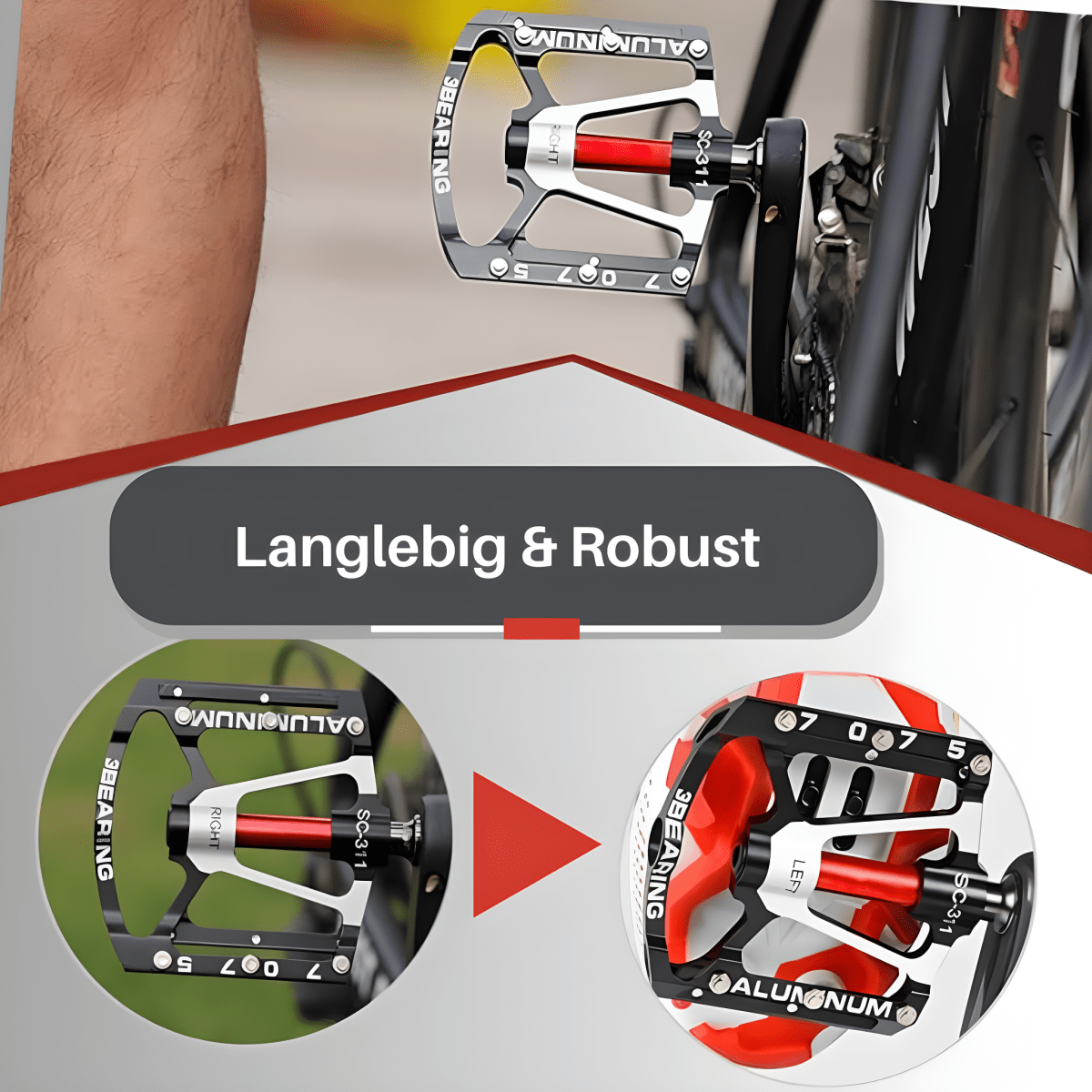 TRAILPRO PEDALEN – Ultraliechte antislip-fietspedalen voor maximale controle en grip