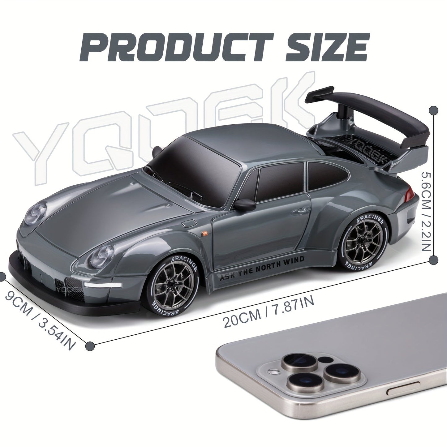 Ultimate Drift Racer – coche RC con ruedas LED y tracción en las cuatro ruedas a escala 1:24