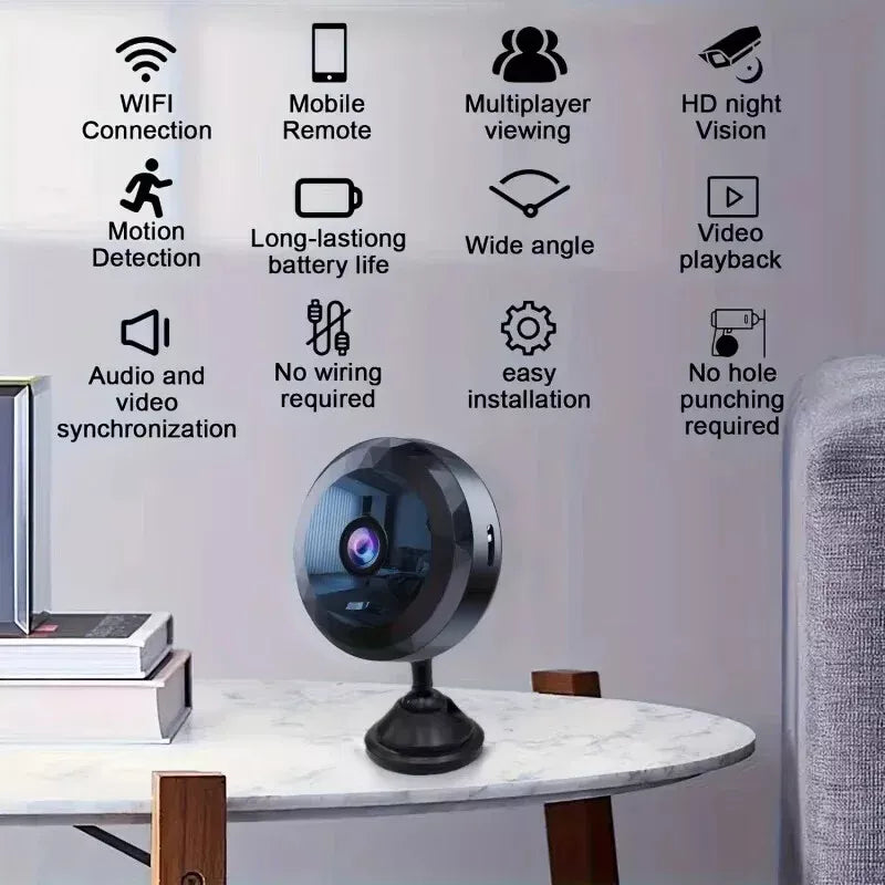SECURECAM MINI - Magnetic mini WiFi camera 1080P HD for discreet surveillance