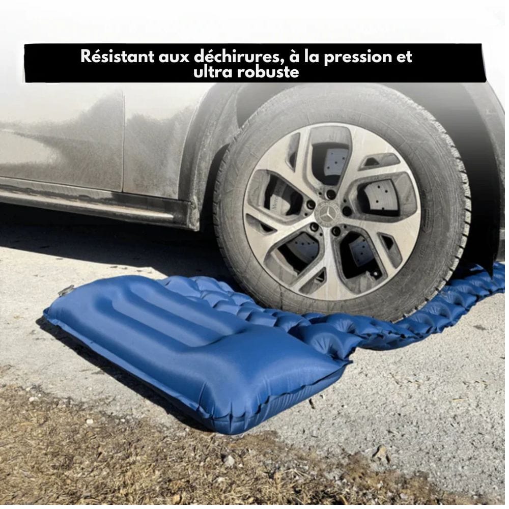 AirTrek Mat - Inflatable camping mattress with foot pump & ergonomic design