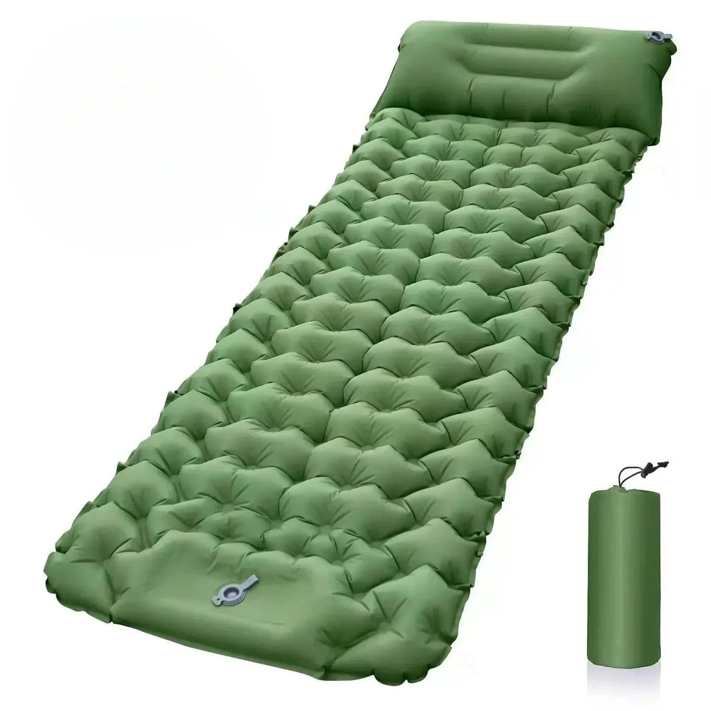 AirTrek Mat - Inflatable camping mattress with foot pump & ergonomic design