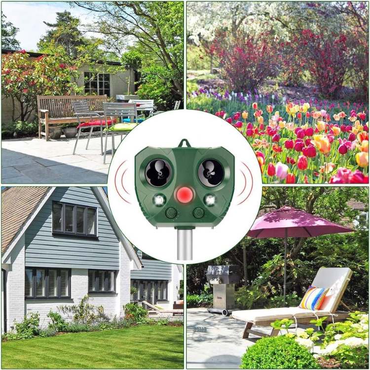 Ultrasonic Bird & Pest Defender – Solar-Powered Animal Repeller with PIR Sensor & Weatherproof Design