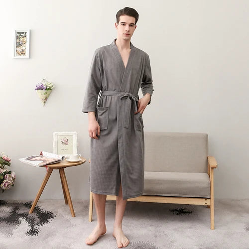 CottonWave – Unisex Waffle Bathrobe made from 100% Cotton