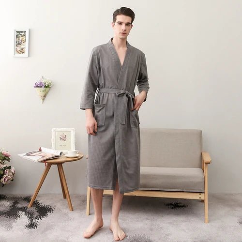 CottonWave – Unisex Waffle Bathrobe made from 100% Cotton