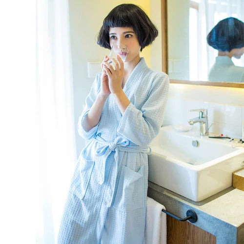 CottonWave – Unisex Waffle Bathrobe made from 100% Cotton