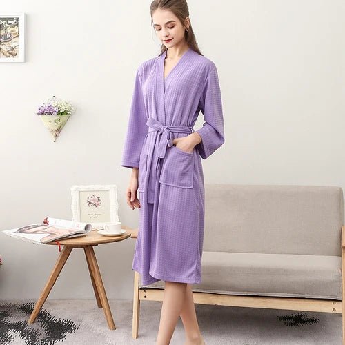 CottonWave – Unisex Waffle Bathrobe made from 100% Cotton
