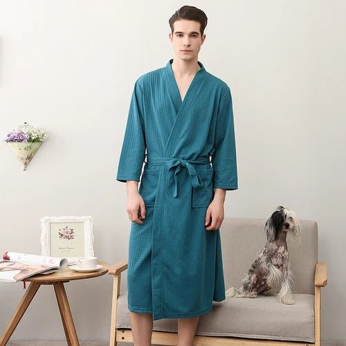 CottonWave – Unisex Waffle Bathrobe made from 100% Cotton