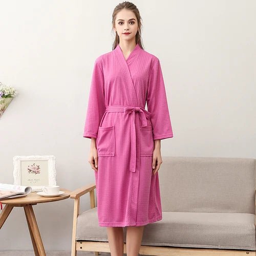 CottonWave – Unisex Waffle Bathrobe made from 100% Cotton