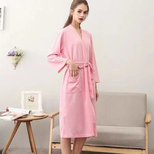 CottonWave – Unisex Waffle Bathrobe made from 100% Cotton
