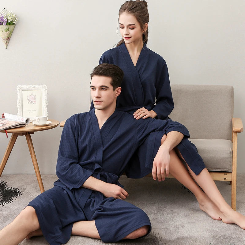 CottonWave – Unisex Waffle Bathrobe made from 100% Cotton