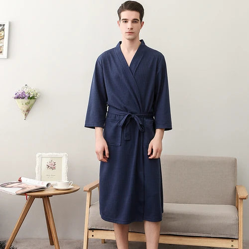 CottonWave – Unisex Waffle Bathrobe made from 100% Cotton