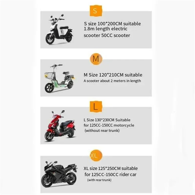 MotoGuard – Universele motorfiets hoes met UV-bescherming