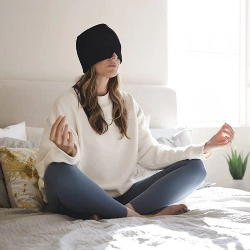 Aiuto per la testa - maschera per emicrania e cefalea con terapia del freddo e del calore