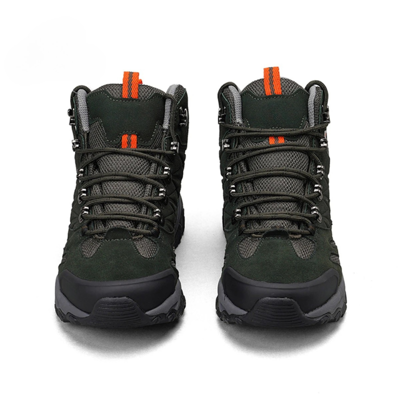 HikeUp Trekking Boots - Men's hiking boots with suede, breathable & rainproof for winter & outdoor adventures