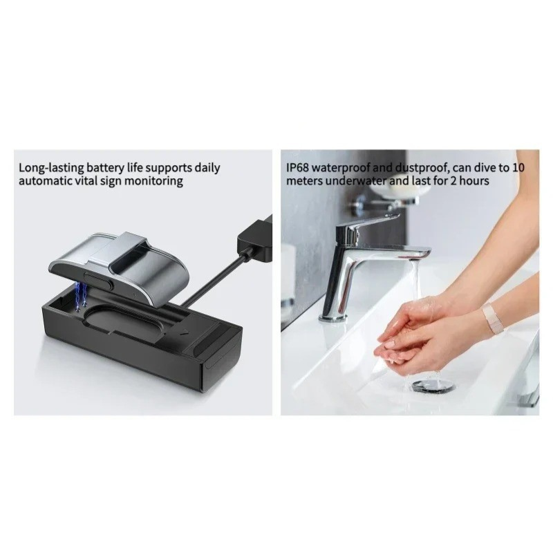 HealthTrack – IP68 fitness tracker met hartslag- en zuurstofmeting