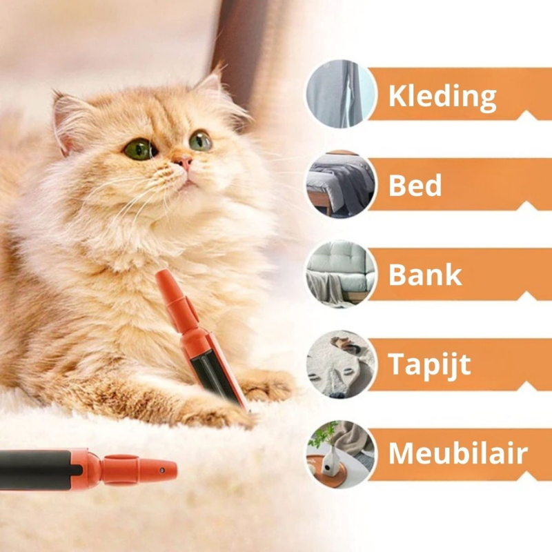 FLUSENROLLER PRO - Reusable pet hair remover for sofa, clothes & carpet