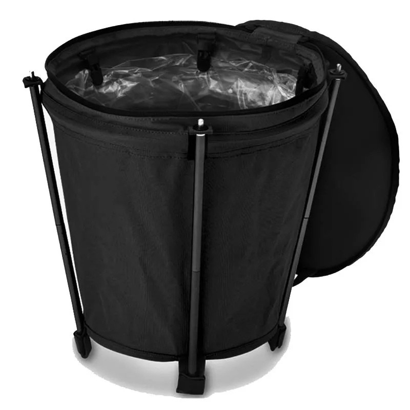 CAMPTRASH BIN - Foldable camping bin made of Oxford fabric with 20 litre capacity & PVC lining