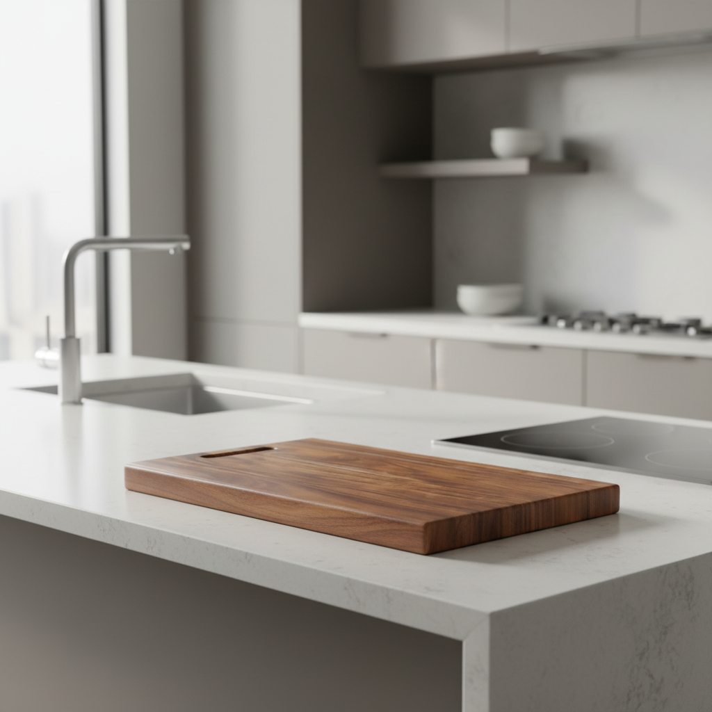 ECOSLICE - Sustainable acacia wood cutting board for stylish and safe work in the kitchen