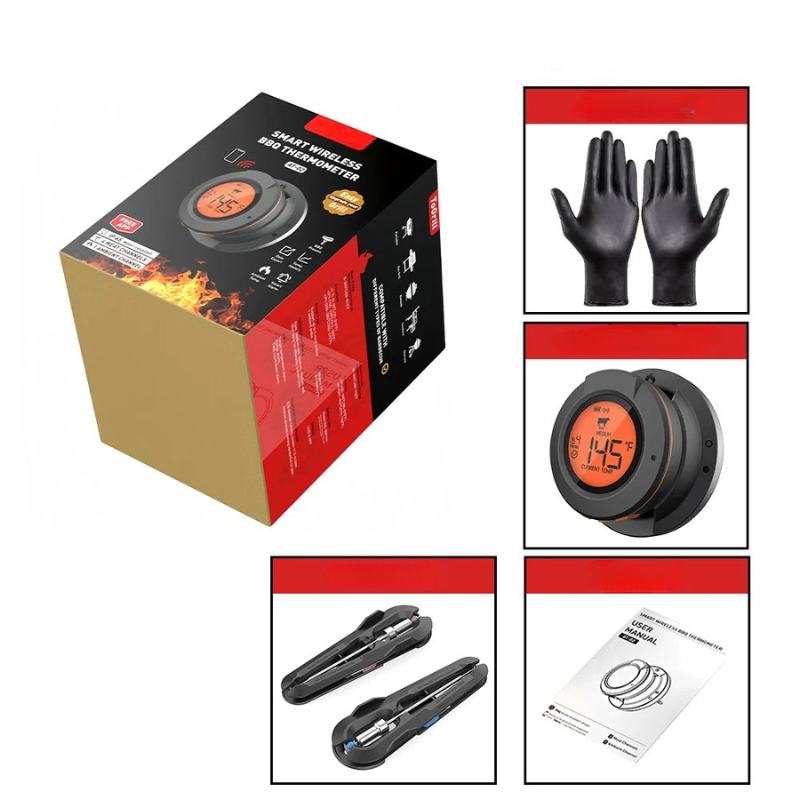 EcoTemp Pro - Cordless meat thermometer for BBQ & grill