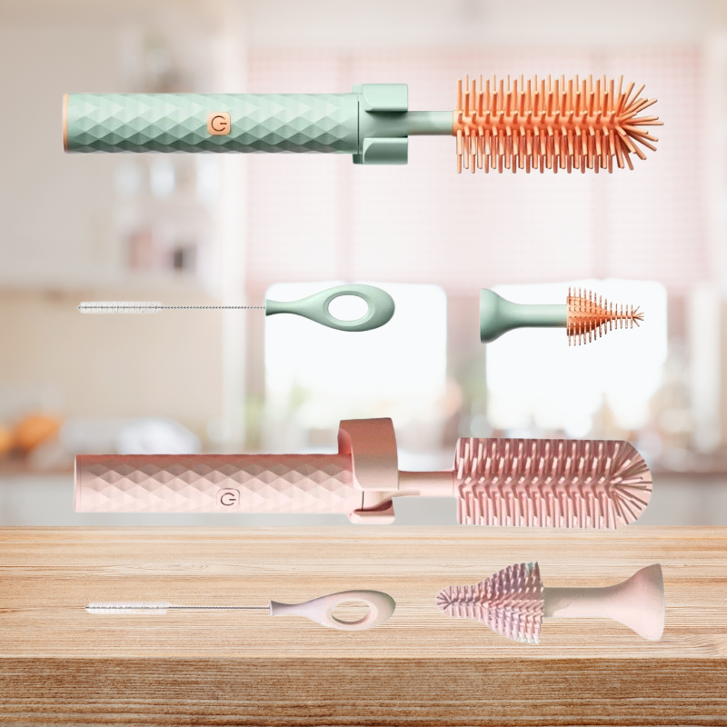SmartBrush limpiador de botellas – limpieza automática con cerdas de silicona para un día a día sin estrés