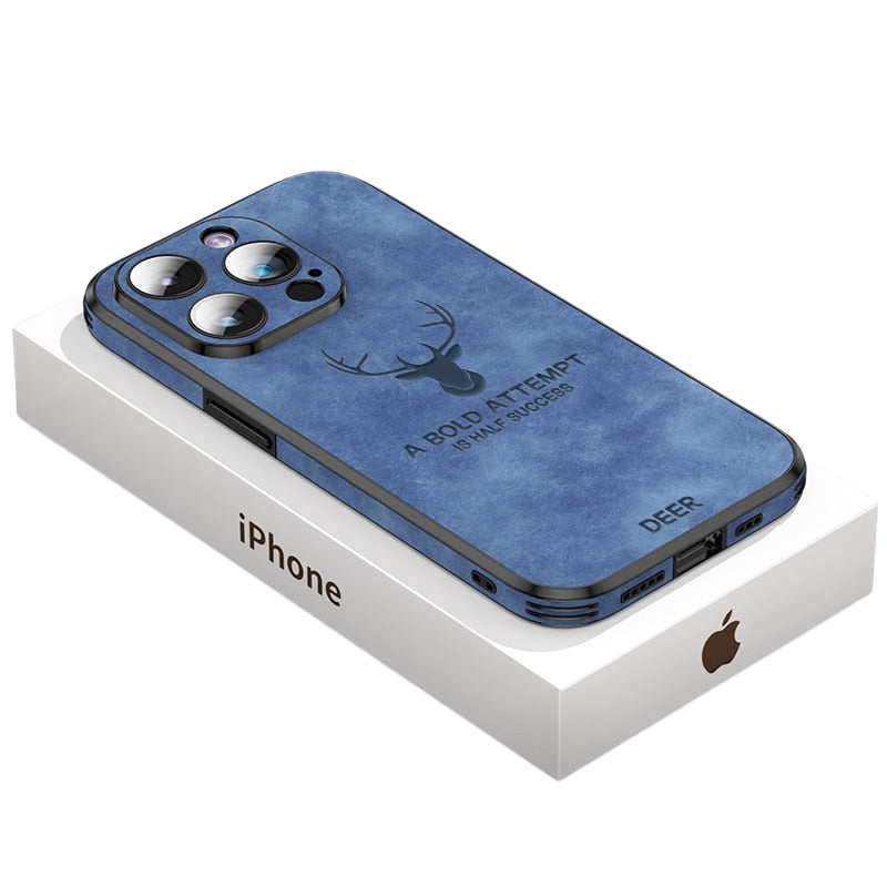 LuxeShield – Leather iPhone Case with Shock Protection & Elegant Design