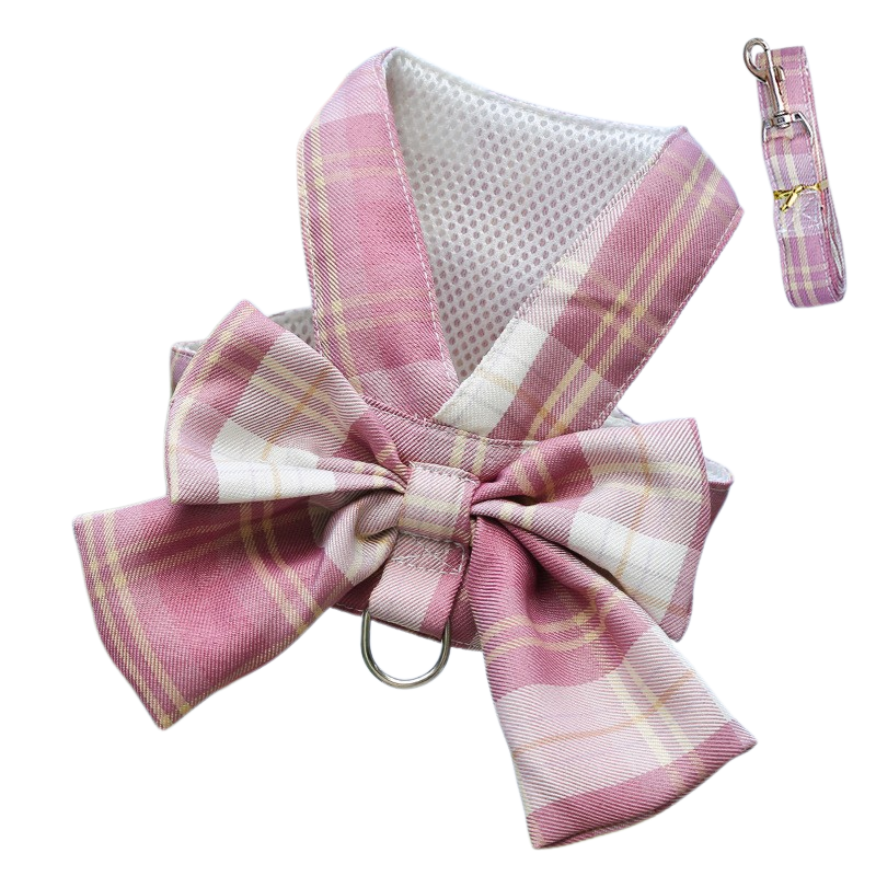 GRACEBOW – Adjustable Dog Harness with Elegant Bow for Stylish Walks
