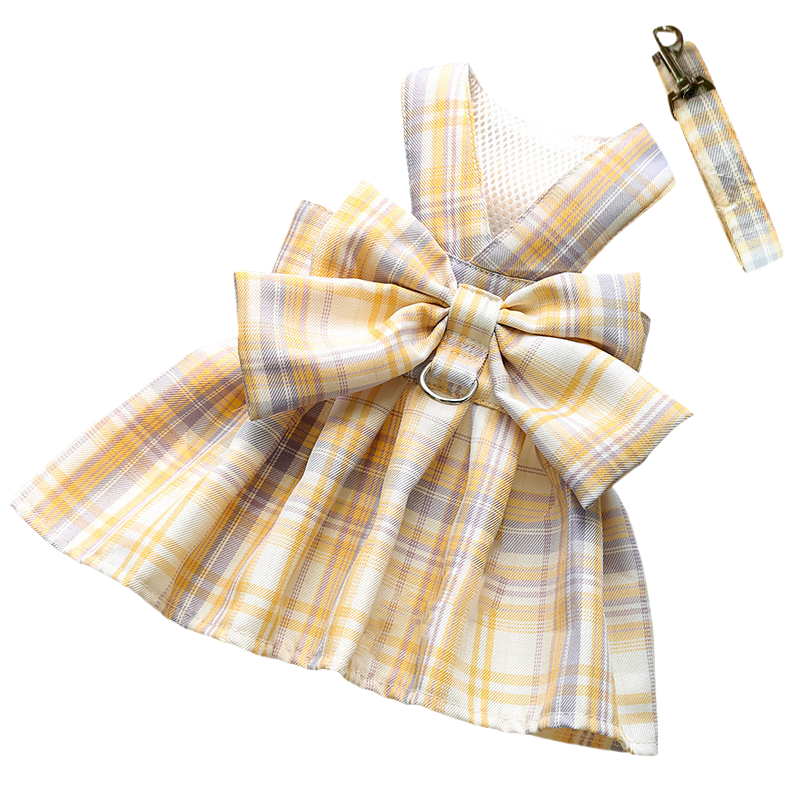 GRACEBOW – Adjustable Dog Harness with Elegant Bow for Stylish Walks