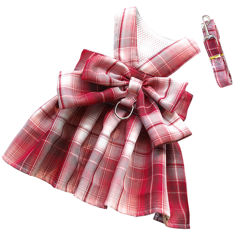 GRACEBOW – Adjustable Dog Harness with Elegant Bow for Stylish Walks