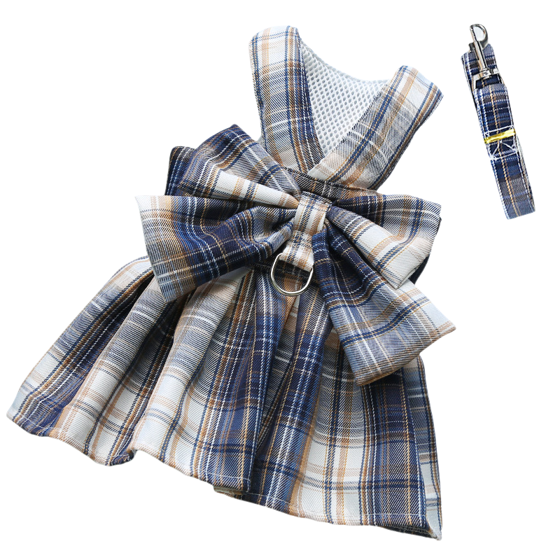 GRACEBOW – Adjustable Dog Harness with Elegant Bow for Stylish Walks