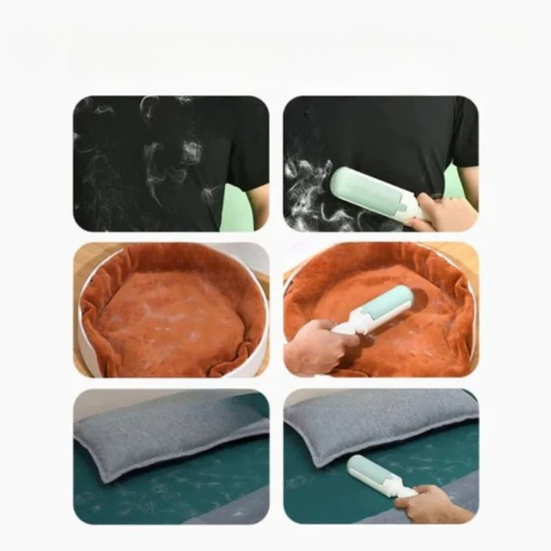 FLUSENROLLER PRO - Reusable pet hair remover for sofa, clothes & carpet