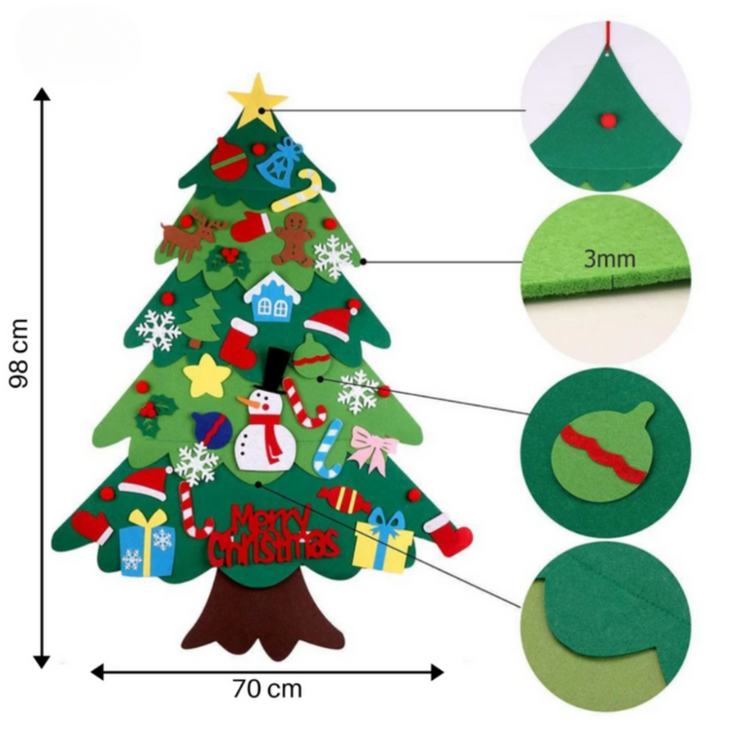 TreeJoy Craft – Árbol de Navidad DIY para niños – Aprender de forma creativa y lúdica