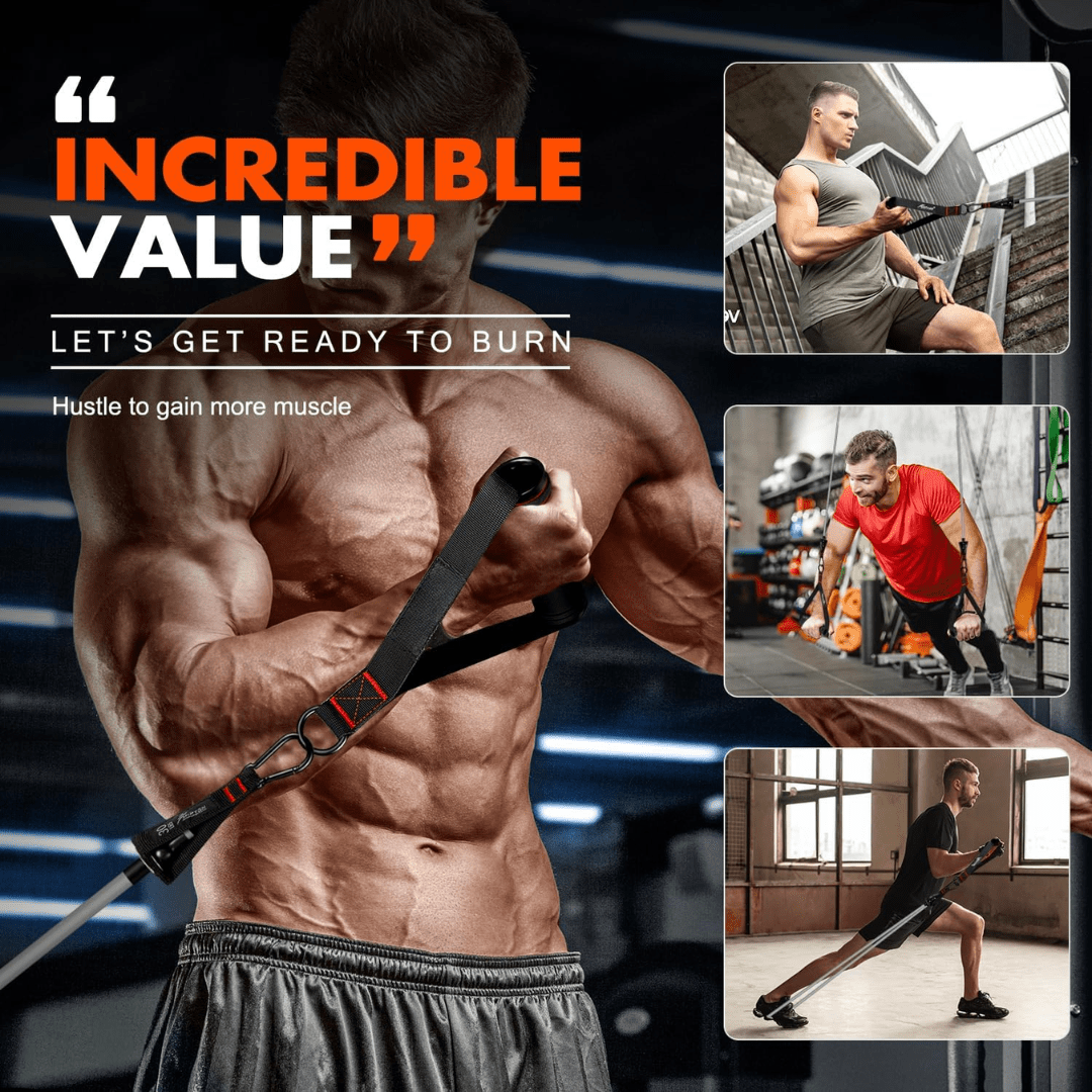 PowerFlex Widerstandsreifen Set - Hochwertiges Ganzkörpertraining für Kraft und Flexibilität-5