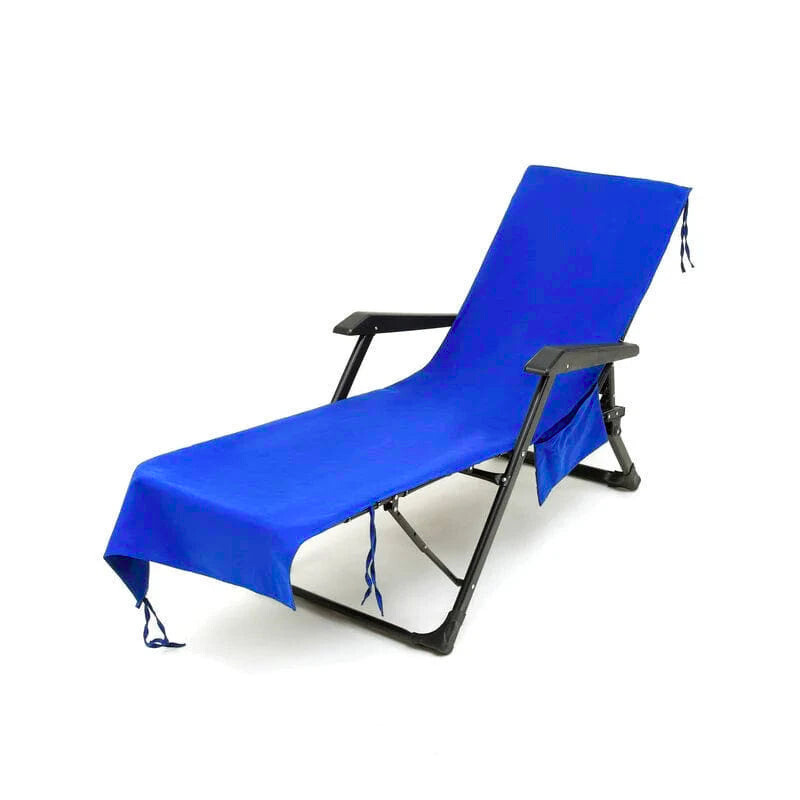 SUNLOUNGE TOWEL - Towel with pockets & non-slip grip for deckchairs