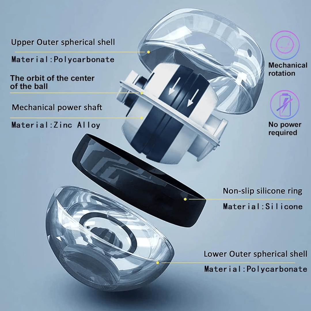 Gyropower Unterarmtrainer - Selbststartender Poltraster mit gyroskopischem Widerstand für effektives Griffkrafttraining-4