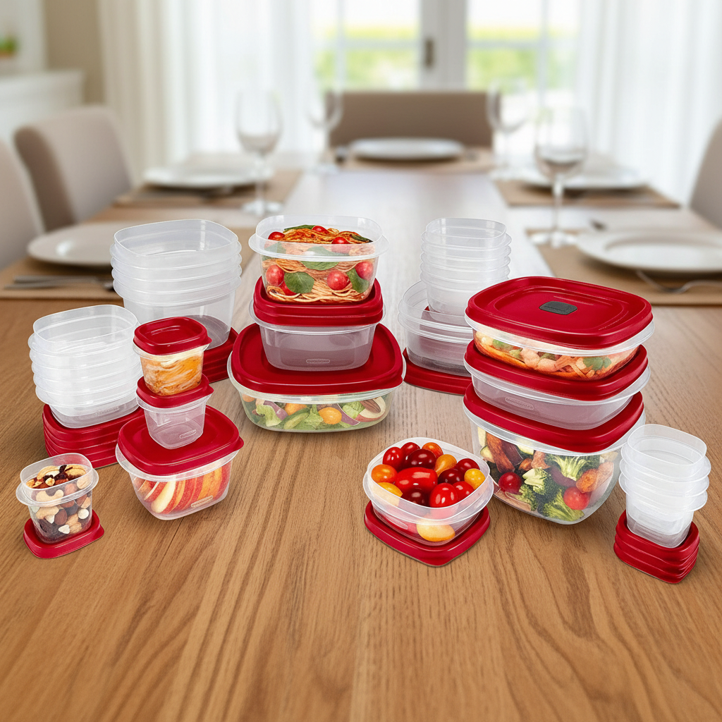 Lagerungsbehälter Set – 60er BPA-frei, stapelbar, mikrowellen- und geschirrspülergeeignet-4