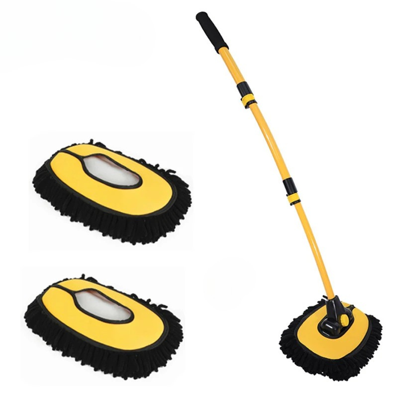 FlexSweep Pro car wash mop - Telescopic chenille cleaning brush