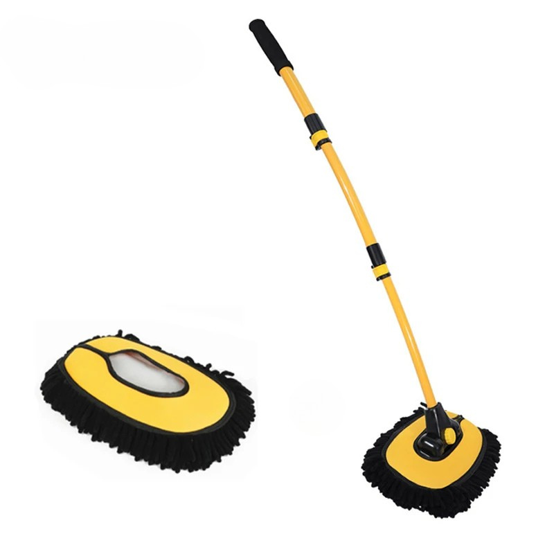 FlexSweep Pro car wash mop - Telescopic chenille cleaning brush