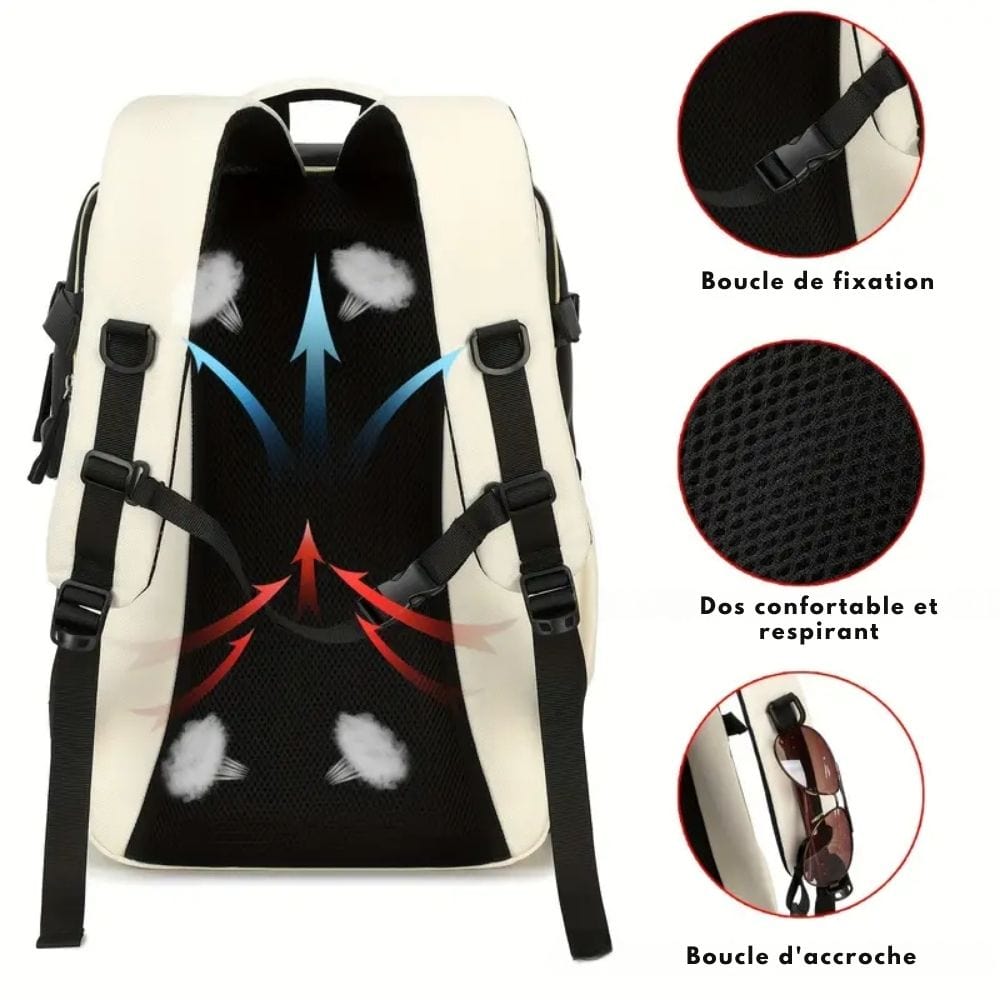 URBANFLEX PACK - Versatile travel backpack with laptop compartment & shoe compartment