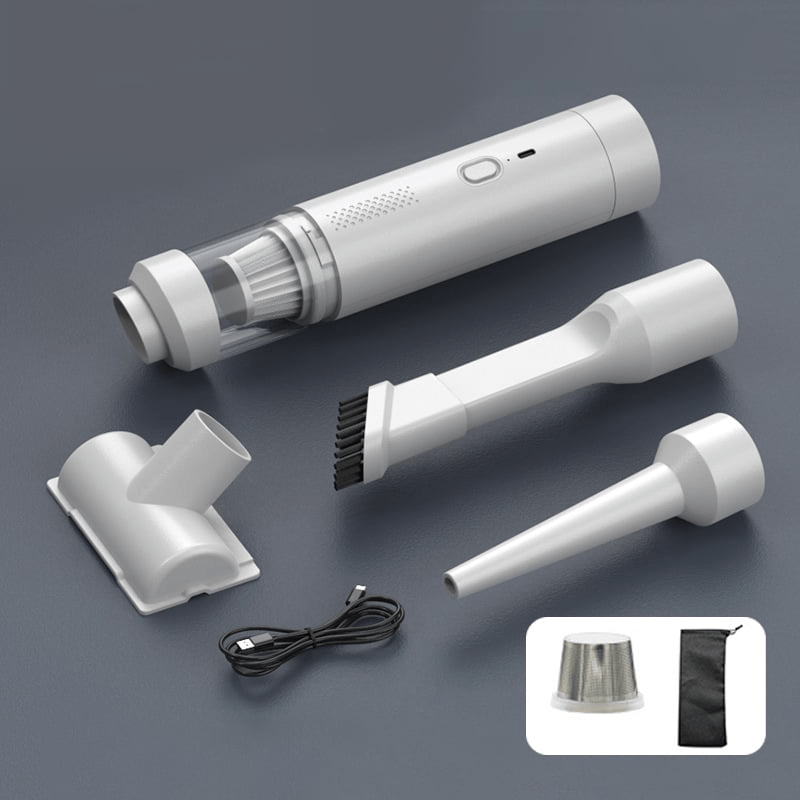 POWERMATE CLEAN – Aspiradora de mano inalámbrica con fuerte poder de succión para coche y hogar