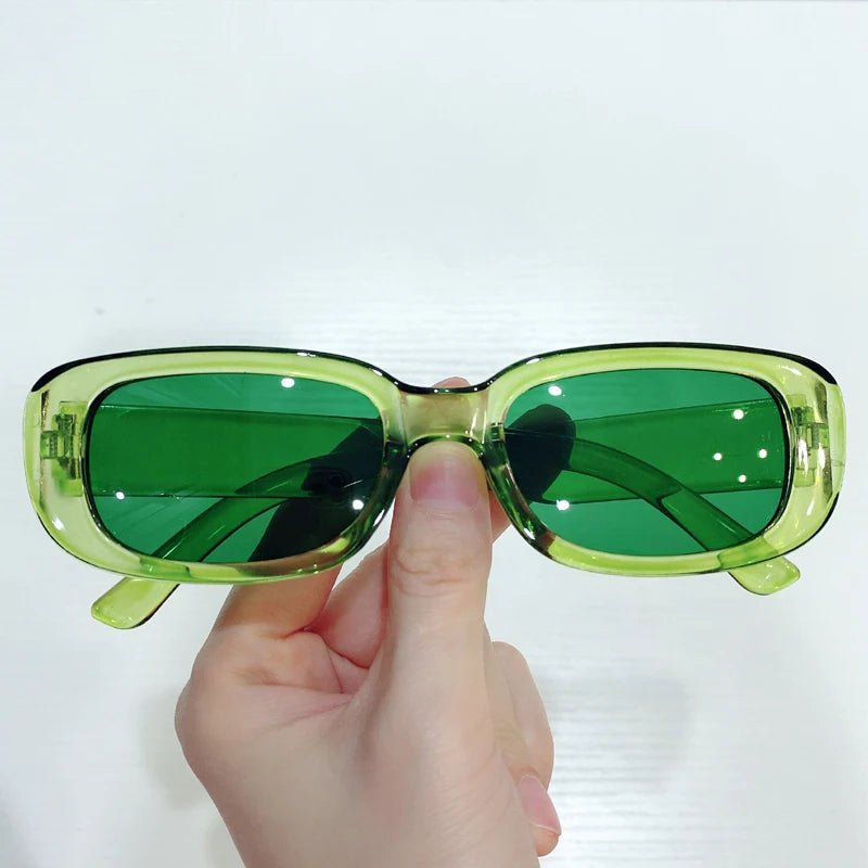 VintageShade - Lunettes de soleil rectangulaires de style rétro avec protection UV400 pour femmes