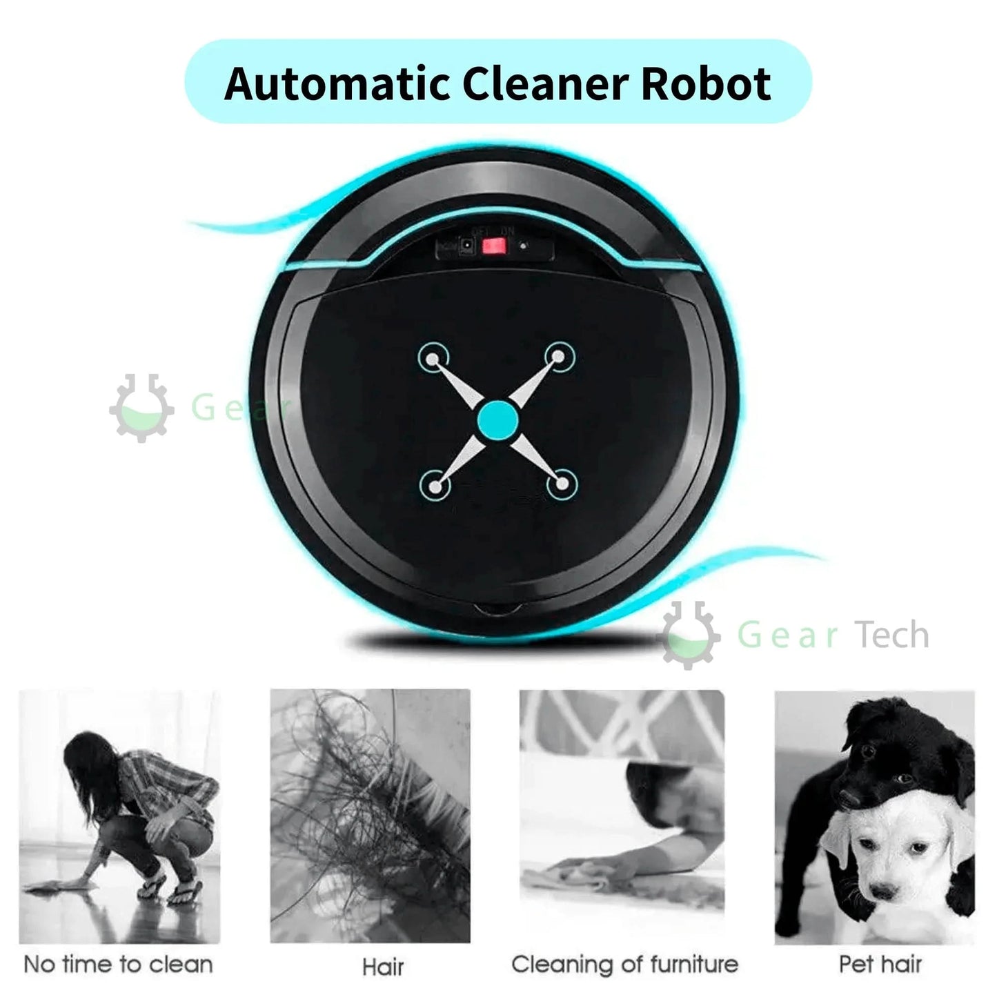 CLEANBOT - Aspirateur robot automatique avec navigation intelligente & fonction balayage