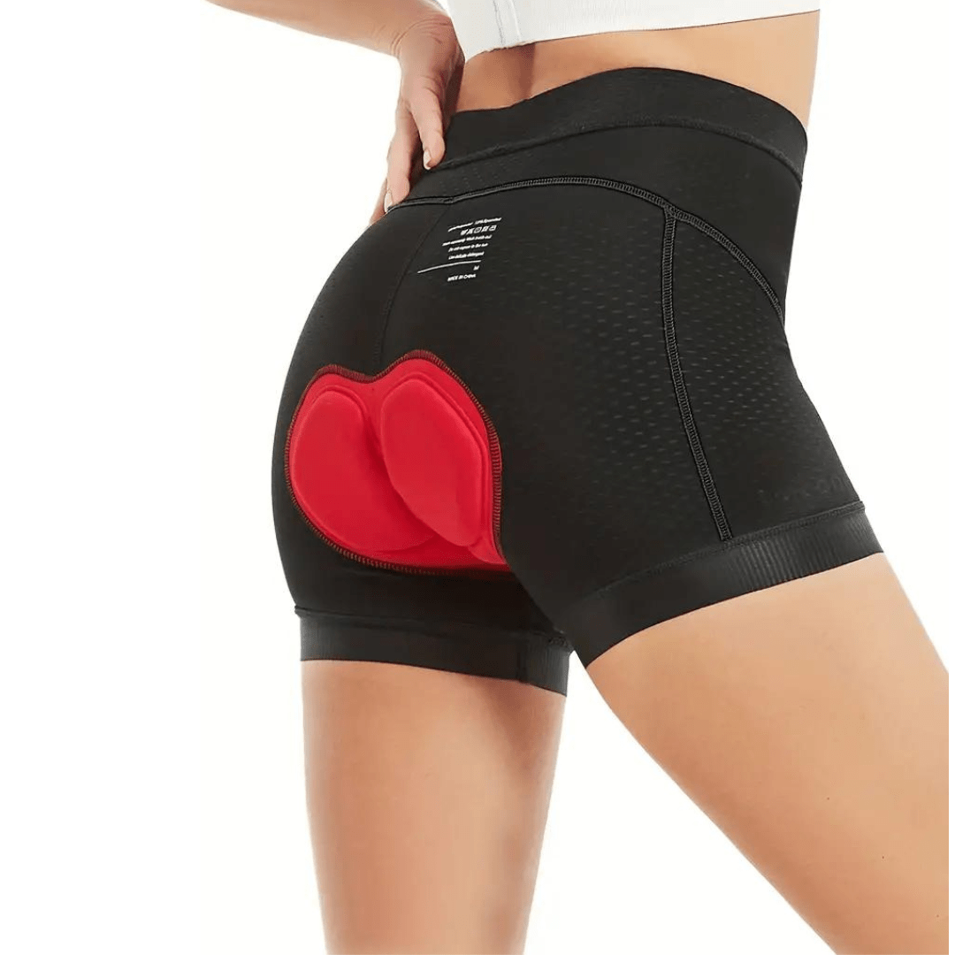 PEDALUX – Pantalones cortos de ciclismo para mujer con acolchado de gel 4D