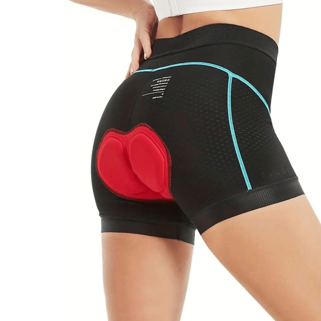 PEDALUX – Pantalones cortos de ciclismo para mujer con acolchado de gel 4D