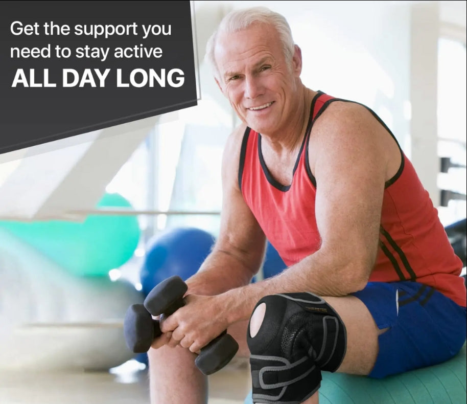 FlexiKnee Brace – Adjustable Knee Support for Plus Sizes with Protection